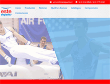Tablet Screenshot of estedeportes.cl